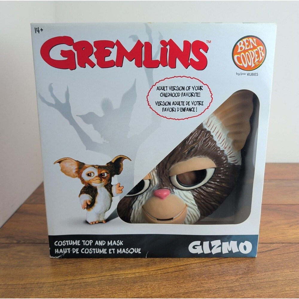 Ben Cooper Gremlins Gizmo Halloween Costume Mask & Shirt Adult Size L T-Shirt